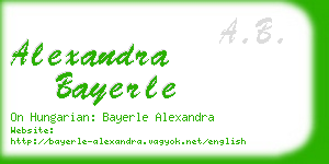 alexandra bayerle business card